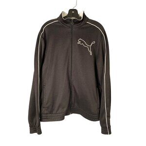 PUMA BELLAGIO MEN'S BLACK TRACK JACKET SZ L